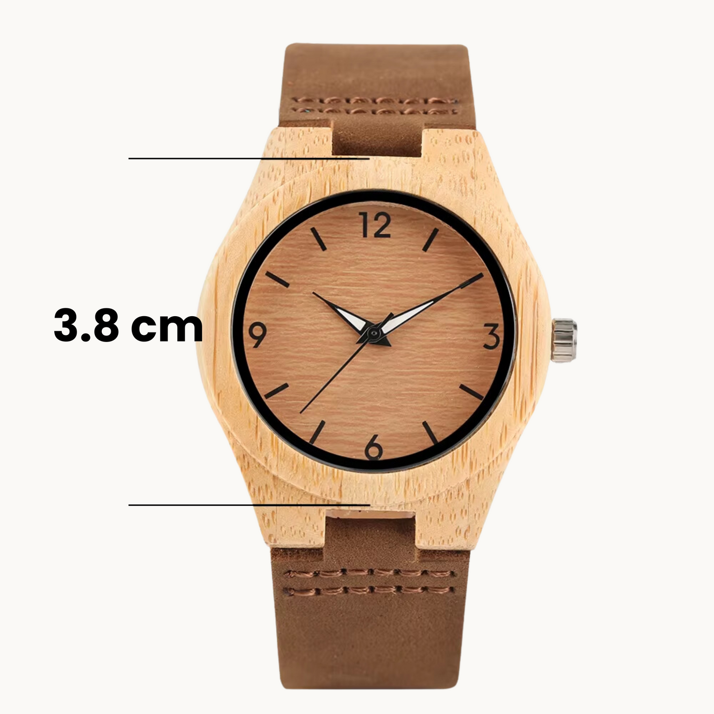 Reloj de bambú para mujer